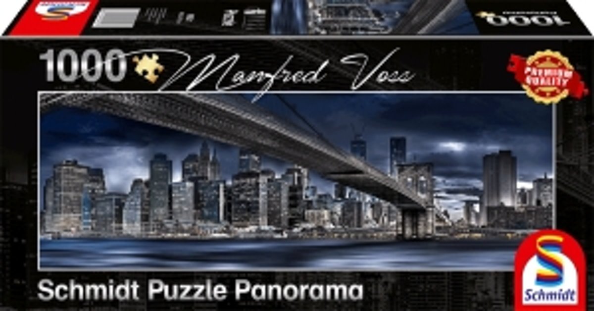 New York, Donkere Nacht, 1000 stukjes Puzzel