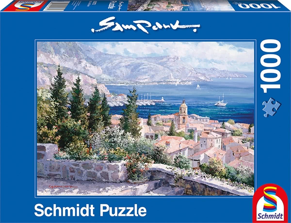 Schmidt Puzzel - Sam Park Over de daken van St.Tropez - 1000 Stukjes