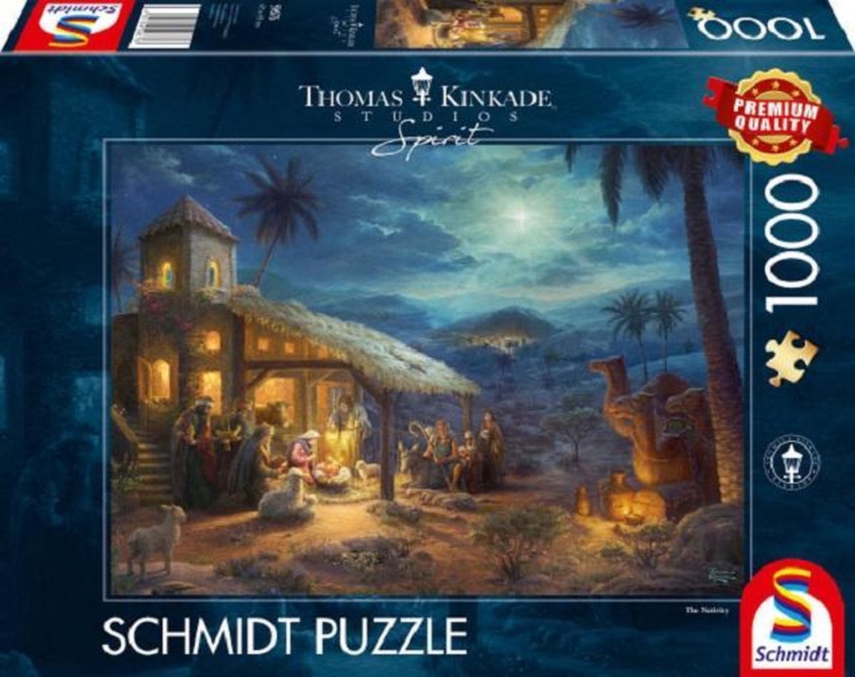 Thomas Kinkade legpuzzel The Nativity 1000 stukjes