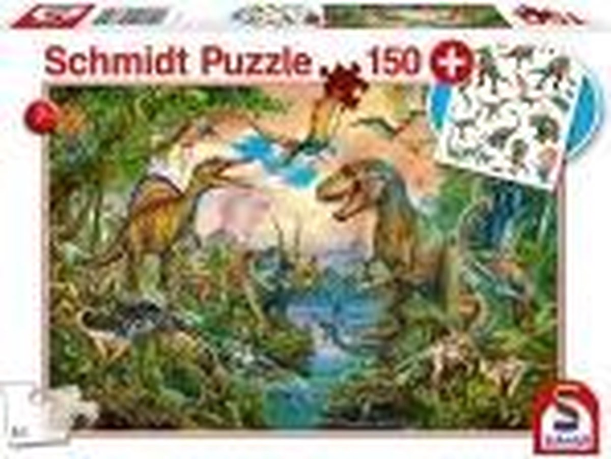 Wilde Dinos, 150 stukjes Puzzel