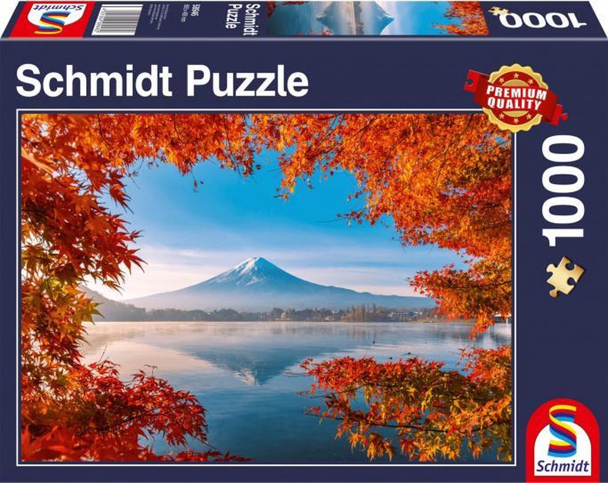 legpuzzel Herfst bij Mount Fuji karton 1000 stukjes