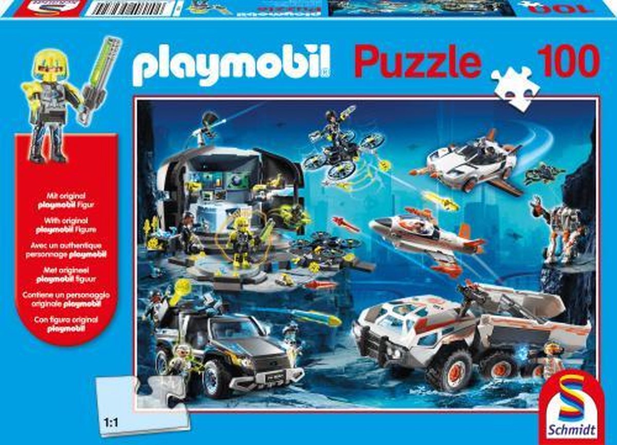 legpuzzel Playmobil Top Agents junior 100 stukjes