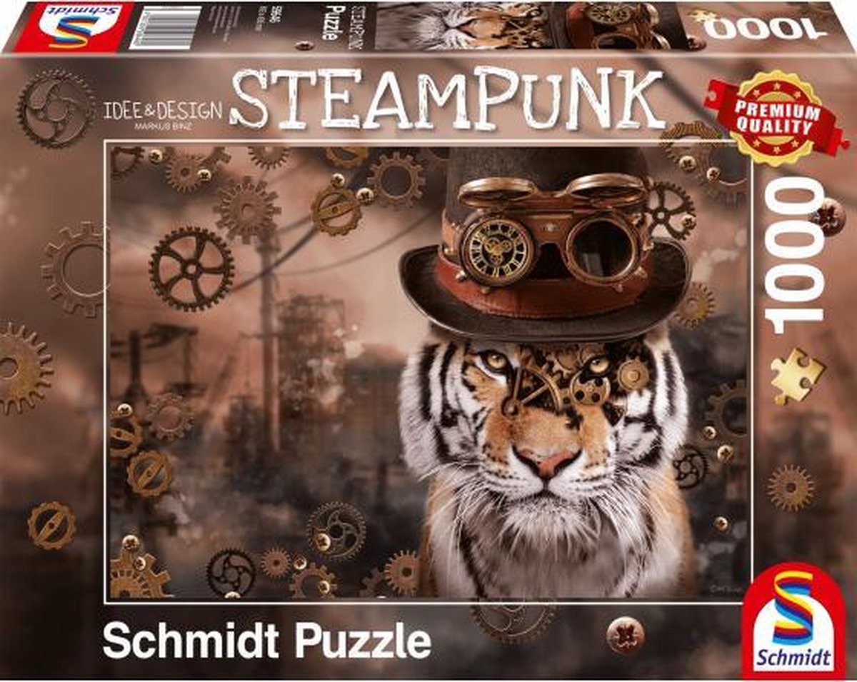 legpuzzel Steampunk Tijger 1000 stukjes