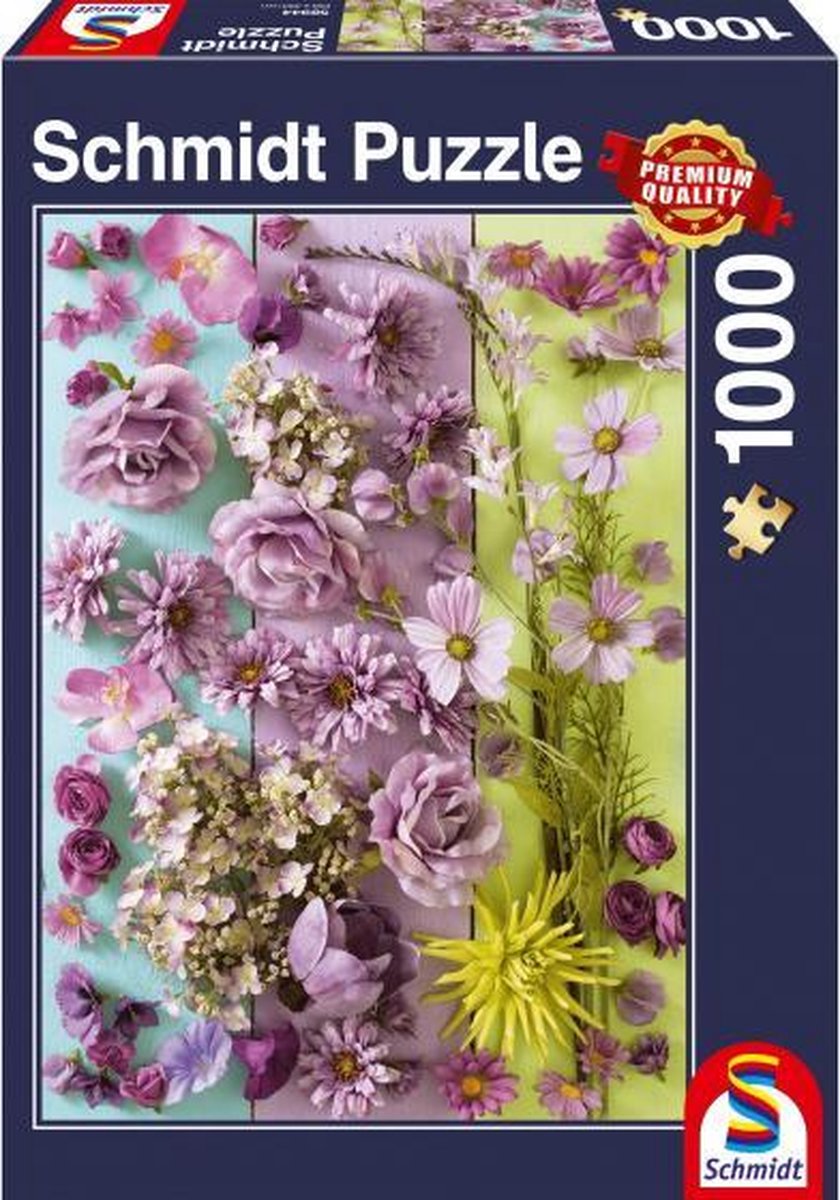 legpuzzel Violette Bloesems 37,3 x 27,2 cm 1000 stukjes