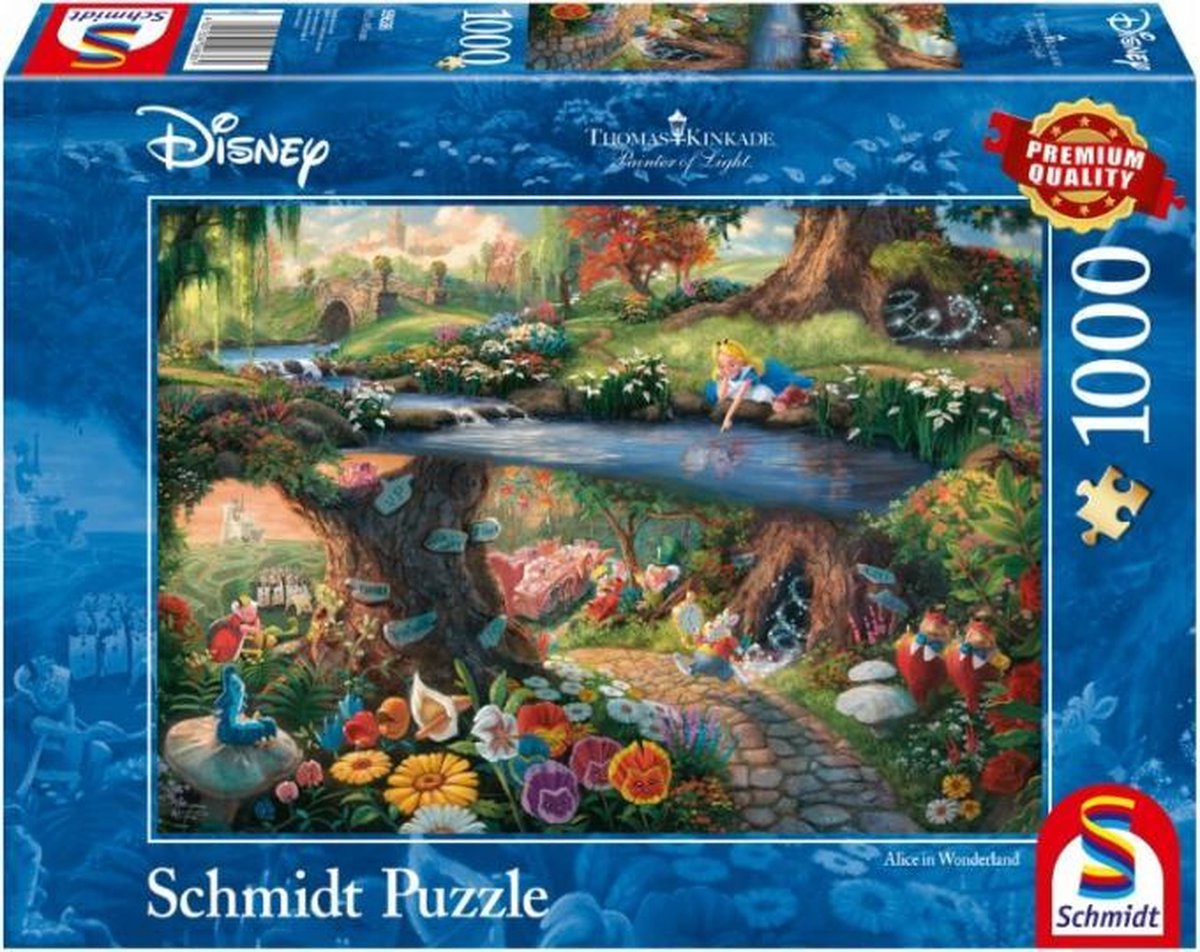 puzzel Disney Alice in Wonderland 37 cm 1000 stukjes