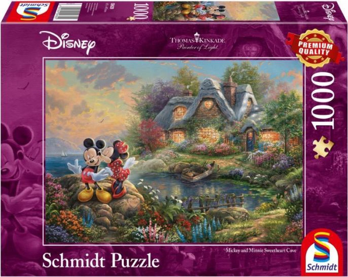 puzzel Disney Mickey & Minnie karton 1000 stukjes