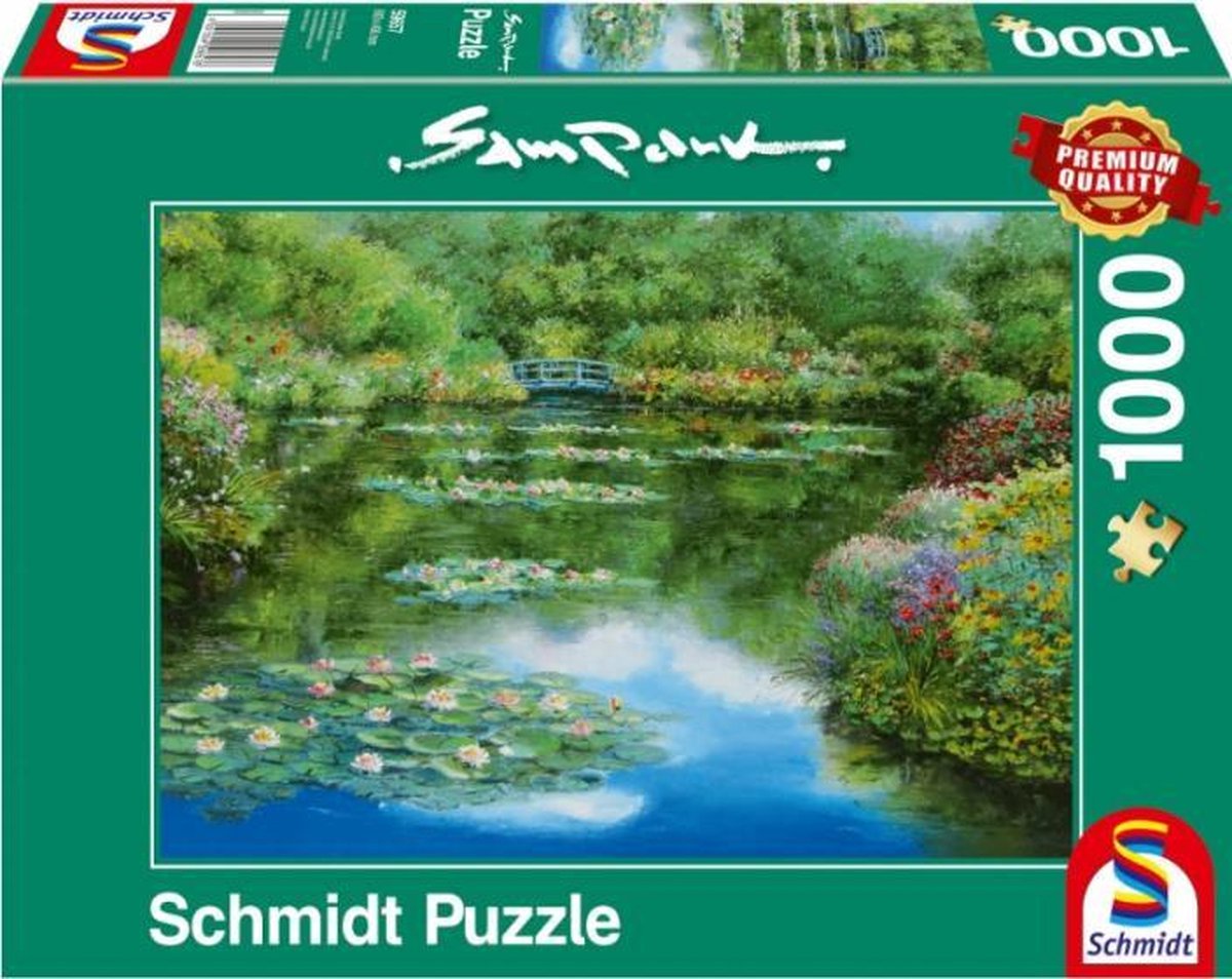 puzzel Waterlely Vijver 37 cm karton 1000 stukjes