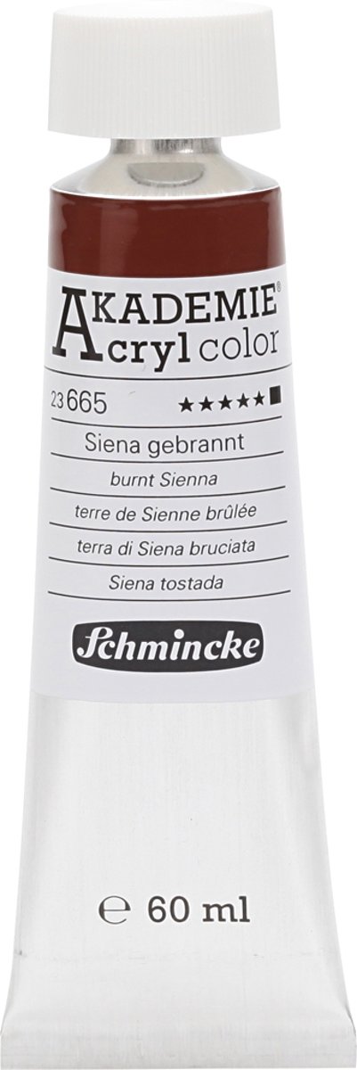 Schmincke AKADEMIE® Acryl color, opaque, 60 ml, burnt sienna (665)