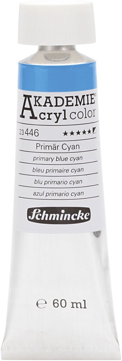 Schmincke AKADEMIE® Acryl color, opaque, 60 ml, primary blue cyan (446)