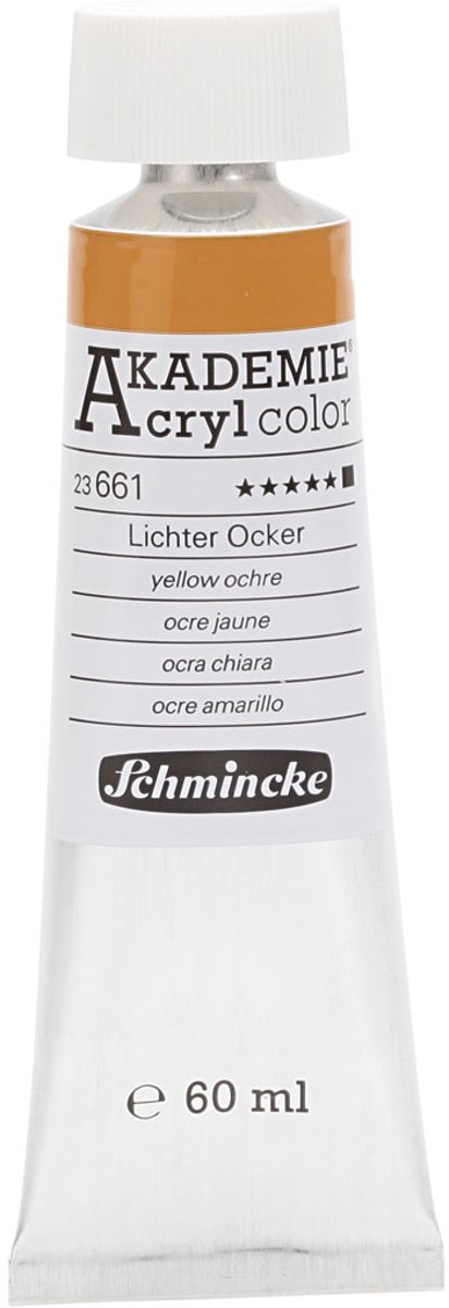 Schmincke AKADEMIE® Acryl color, opaque, 60 ml, yellow ochre (661)