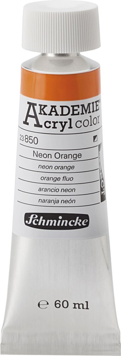 Schmincke AKADEMIE® Acryl color, semi-opaque, 60 ml, neon orange (850)