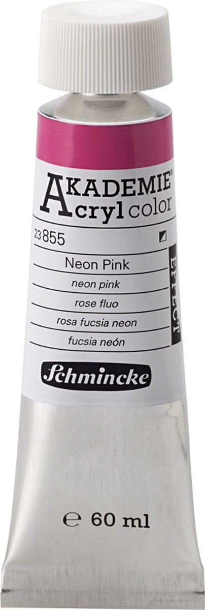 Schmincke AKADEMIE® Acryl color, semi-opaque, 60 ml, neon pink (855)