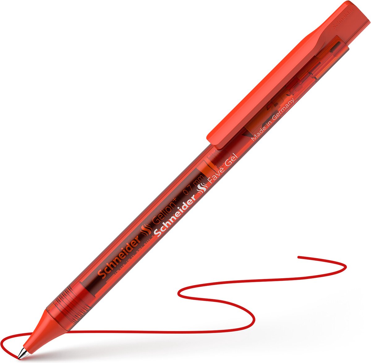 Schneider gelpen - Fave - rood - 0.4mm - S-101102