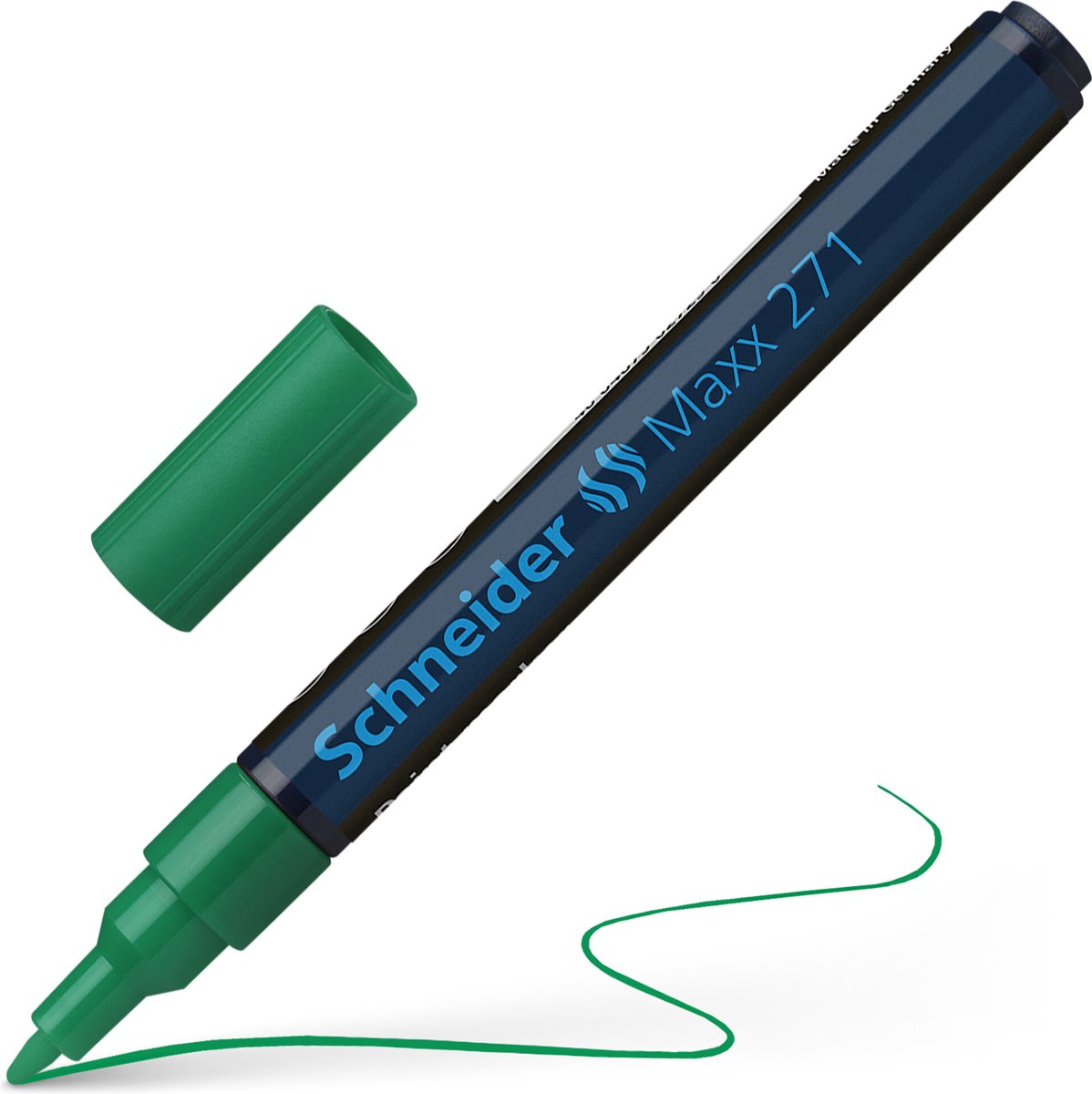 Schneider lakmarker - Maxx 271 - 1-2 mm - groen - 3 stuks - S-127104-3