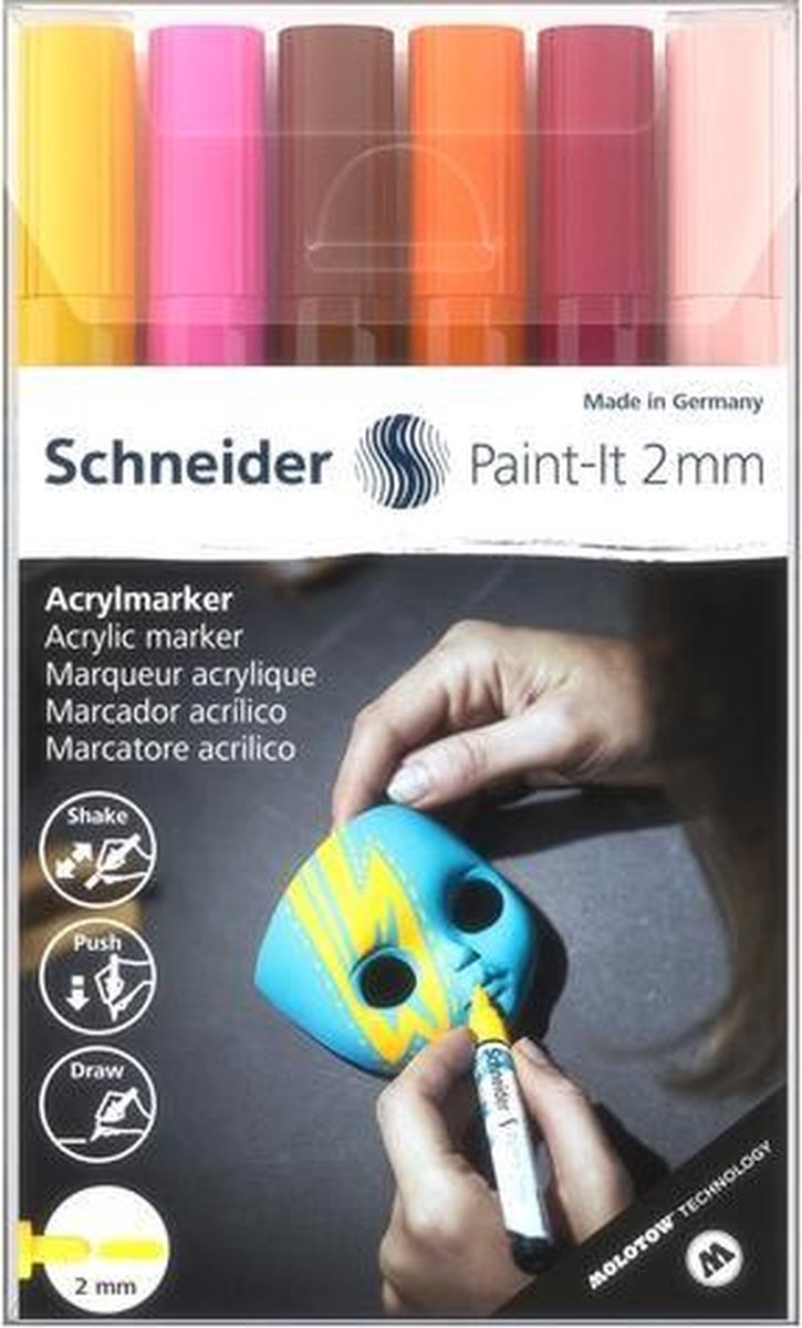 Acryl Marker Schneider Paint-it 310 2mm etui 6st.