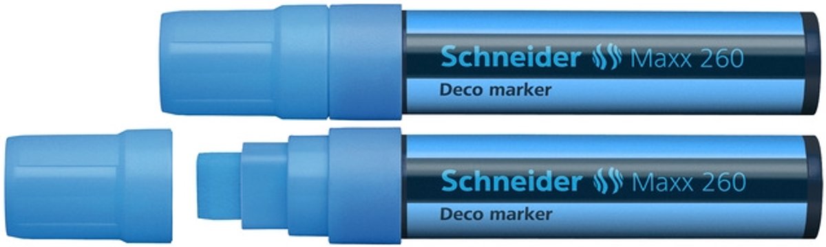 Krijtmarker   Maxx 260fluor blauw set van 2