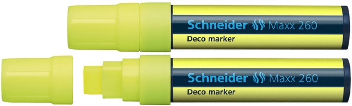 Krijtmarker   Maxx 260fluor geel set van 2