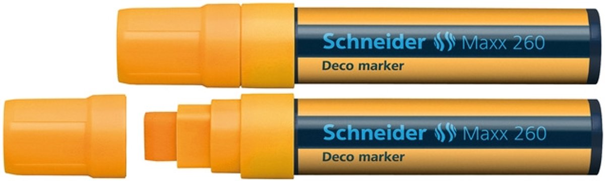 Krijtmarker Schneider Maxx 260fluor oranje set van 2