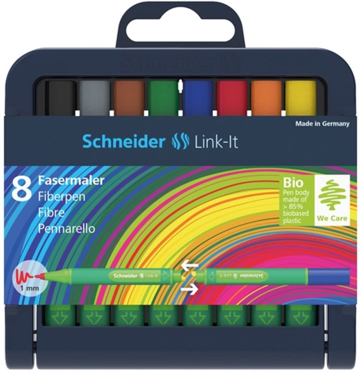 viltstift Schneider Link-It 1,0mm assorti 8 stuks