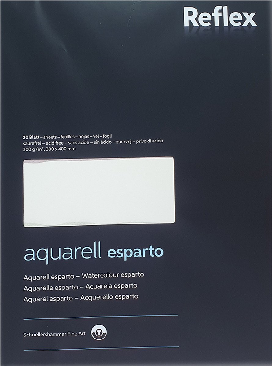 Aquarelpapier Esparto 30x40cm 300g/m2 blok 20 vel VF5004252
