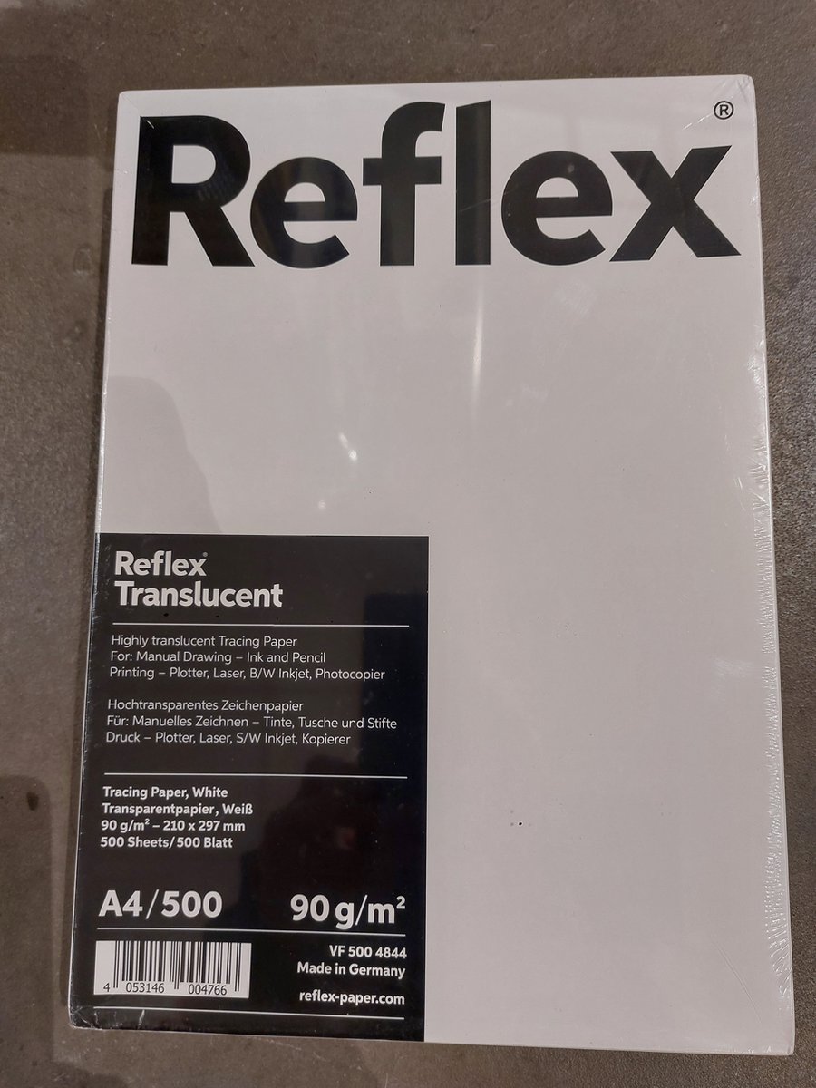 Transparantpapier A4 90g/m2 doos 500 vel