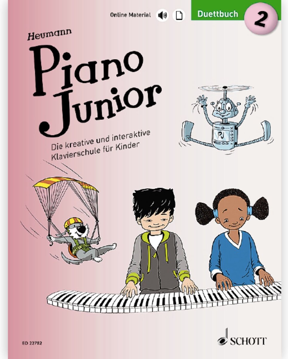 Schott Music Piano Junior: Duettbuch 2 - Duet (4ms / 2 pianoÆs)