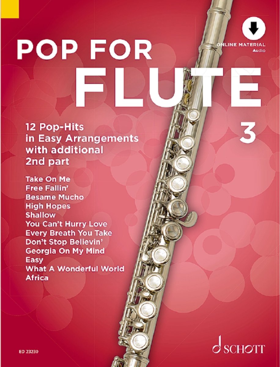 Schott Music Pop For Flute 3 - Play-Along / Multimedia / DVD / CD