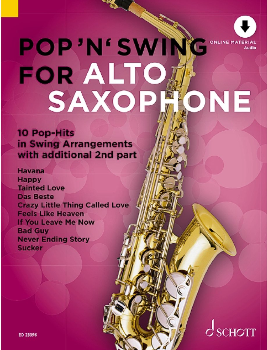 Schott Music Pop n Swing For Alto Saxophone - Play-Along / Multimedia / DVD / CD