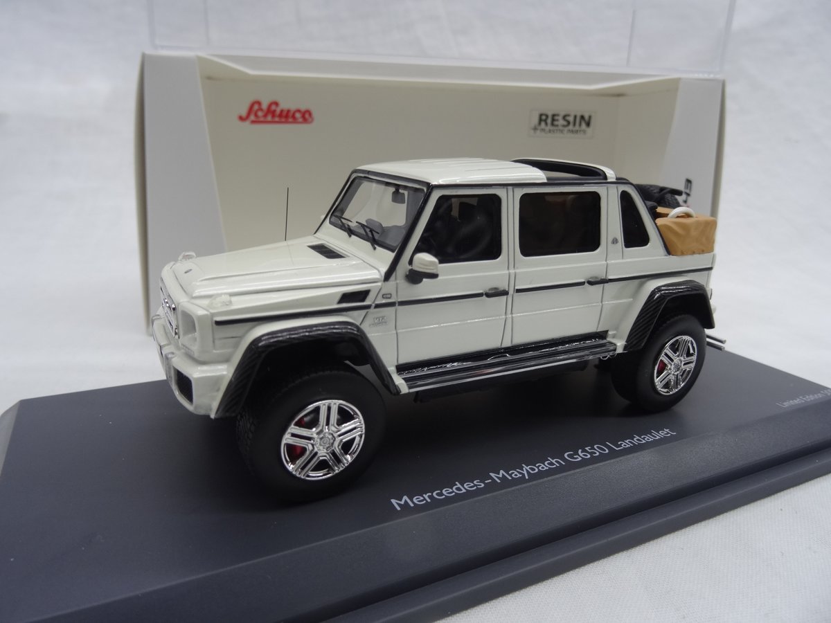 Mercedes-Maybach G650 Landaulet 1:43 Wit Limited 500 pcs. Schuco Pro-R43