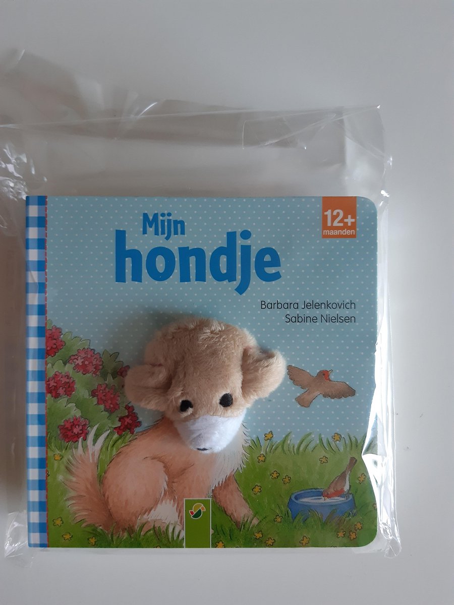 Mijn Hondje - Boekje met Vingerpop van zachte stof