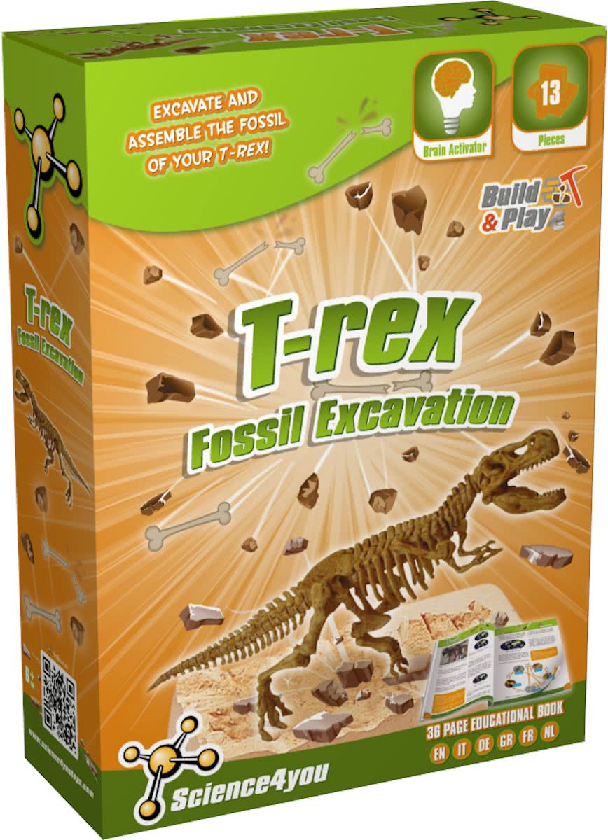 Science 4 You T-Rex Fossil Excavation - Experimenteerset