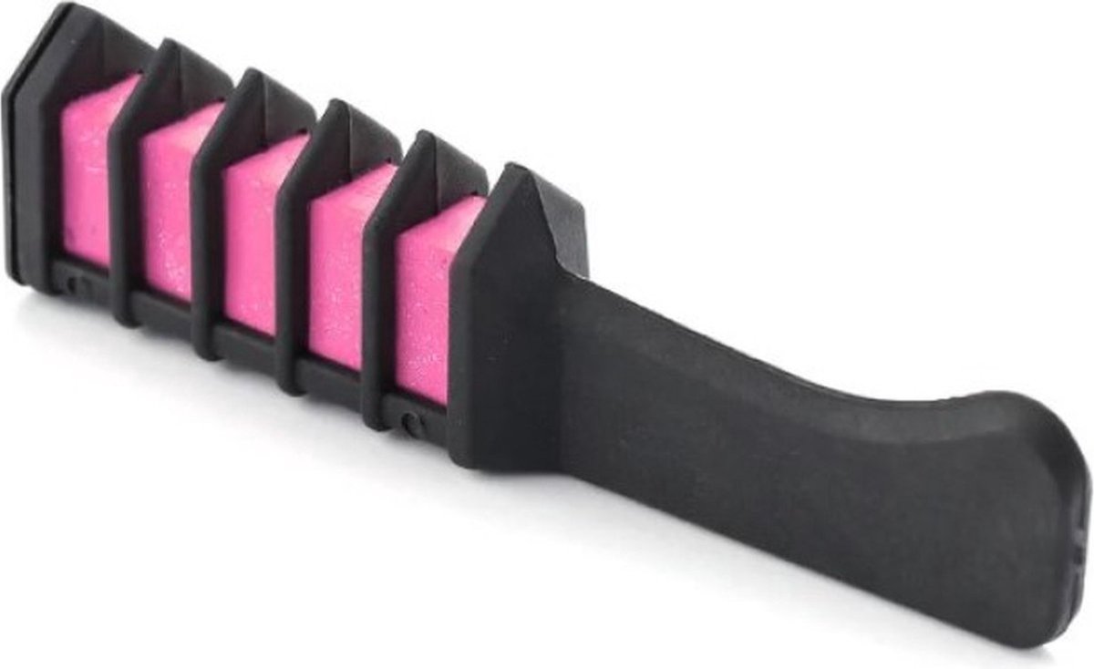   - Haarkrijt Mini - Krijtkam voor Kleurrijke Haaraccenten - Haar Kleuren Kinderen - Roze