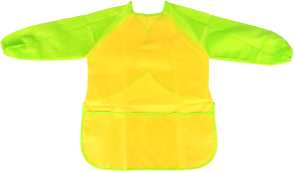   - Kinderschort - Verf- en Kookschort - Kliederschort voor Knutselen en Schilderen - One Size - Geel