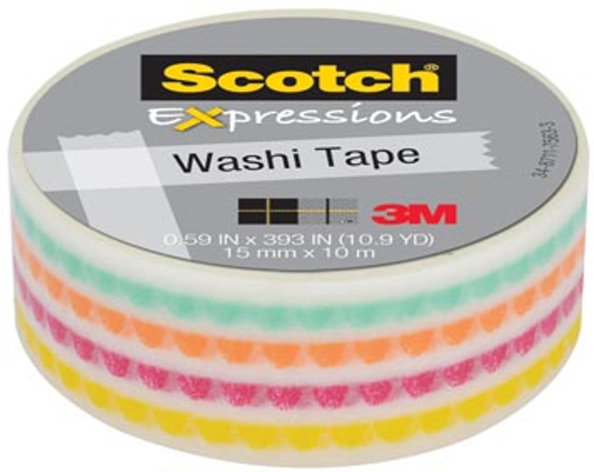 Scotch®  Expressions Tape Refill Funky, 15mm x 10m