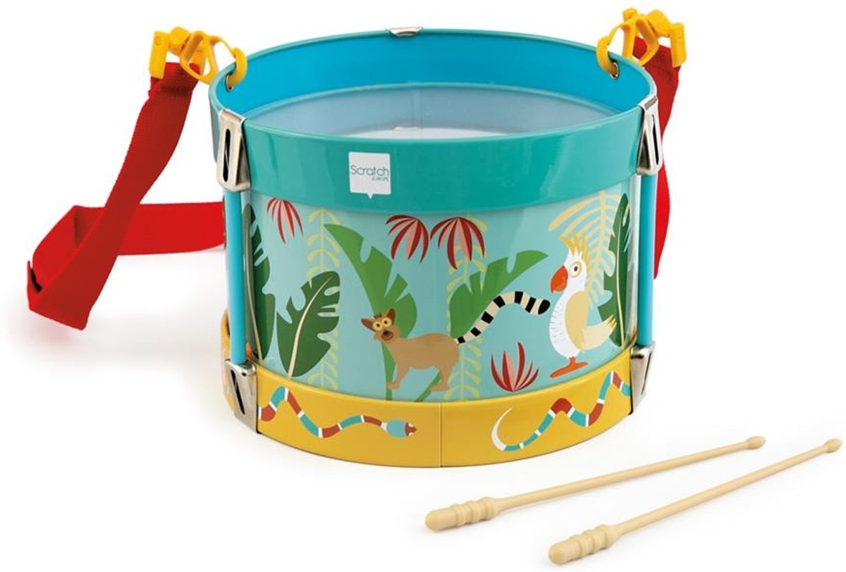   Drumstel Met Accessoires 18 Cm Geel/groen