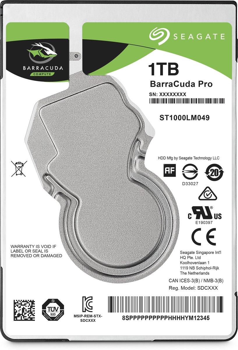 Seagate Barracuda Pro 2.5 1000 GB SATA III