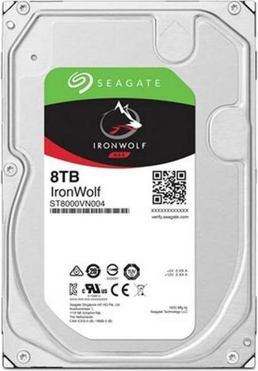   IronWolf ST8000VN004 interne harde schijf 3.5 8000 GB SATA III