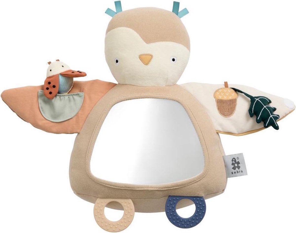 Activiteitenspeeltje Blinky de uil - maple beige