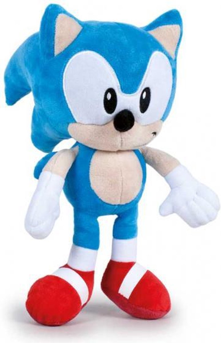 knuffel Sonic junior 30 cm polyester blauw