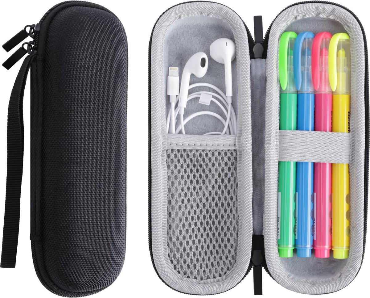   ® Prachtige en Functionele Pennenetui voor School, Universiteit en Kantoor in Stijlvol Zwart Design