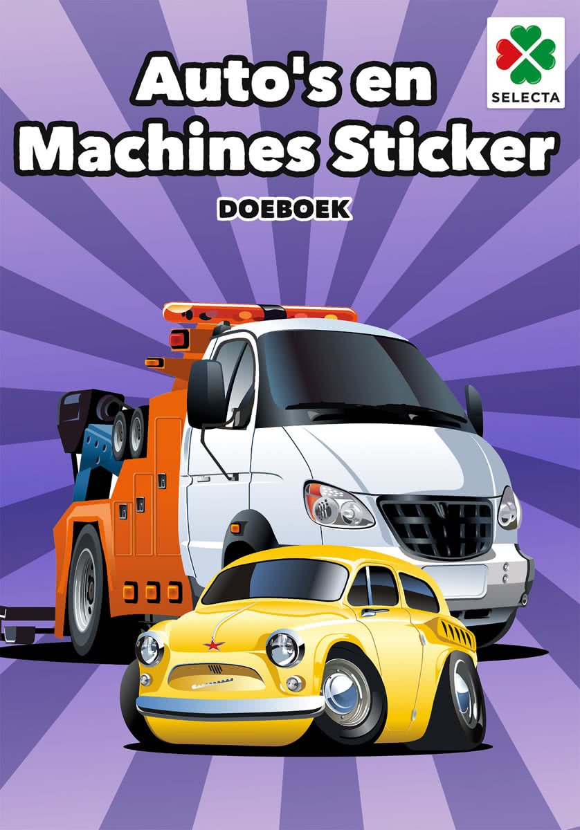 Autos en Machines Sticker Doeboek