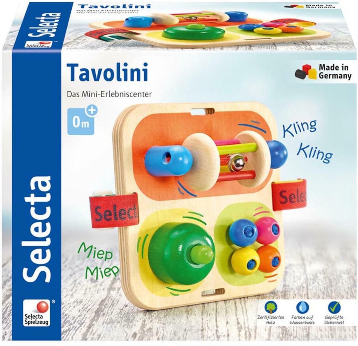 Selecta Activiteitenspel Tavolini Junior 14 X 14 Cm Hout