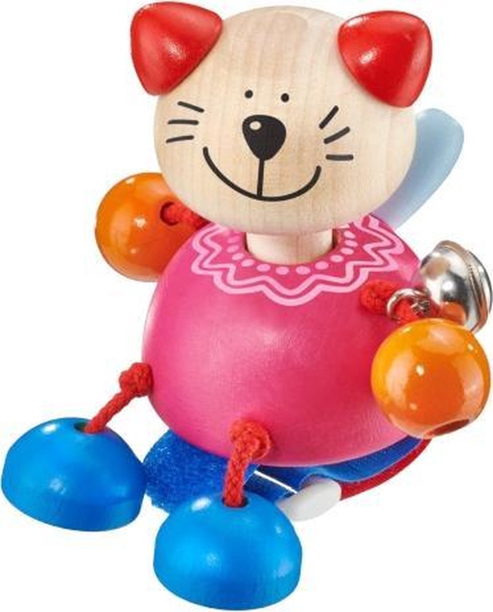 Selecta Spielzeug Buggyspeelgoed Kitten Meisjes 11 Cm Hout Roze