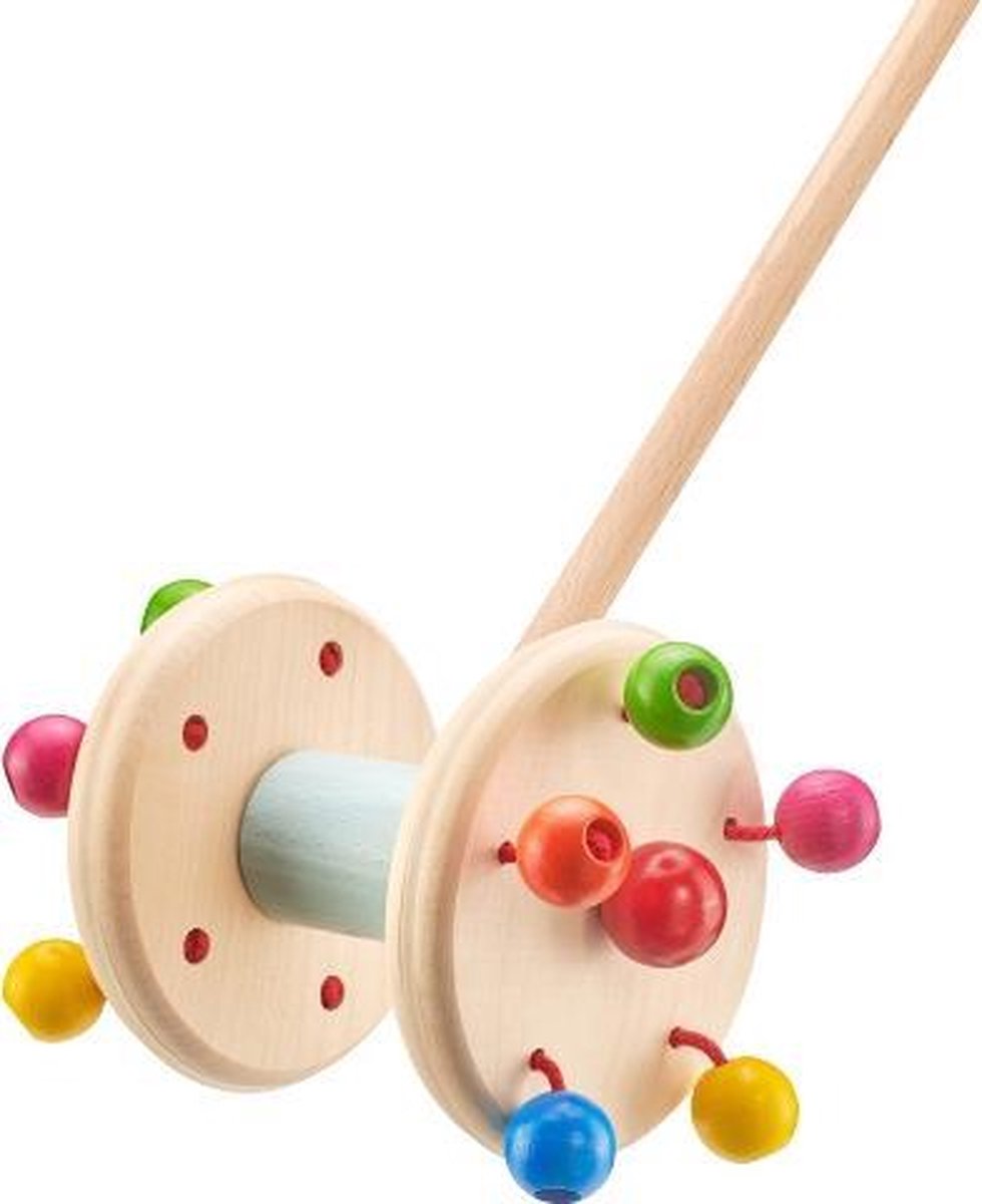 Selecta Spielzeug Duwstok Roller Junior 57 Cm Hout Naturel