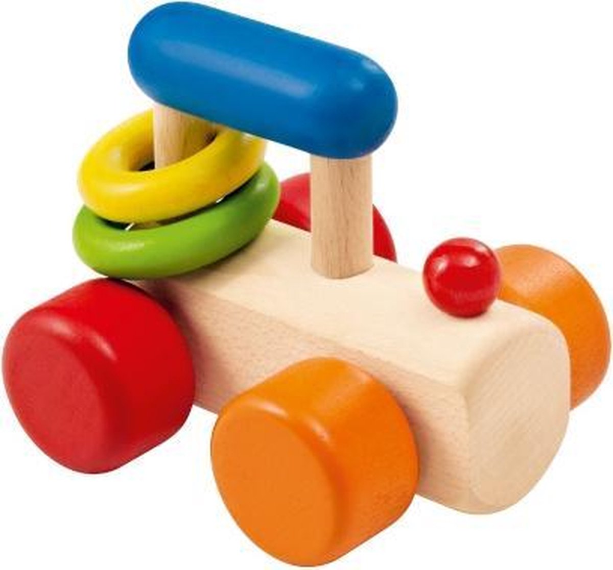 Selecta Spielzeug Grijpring Trein Rollina Junior 8,5 Cm Hout