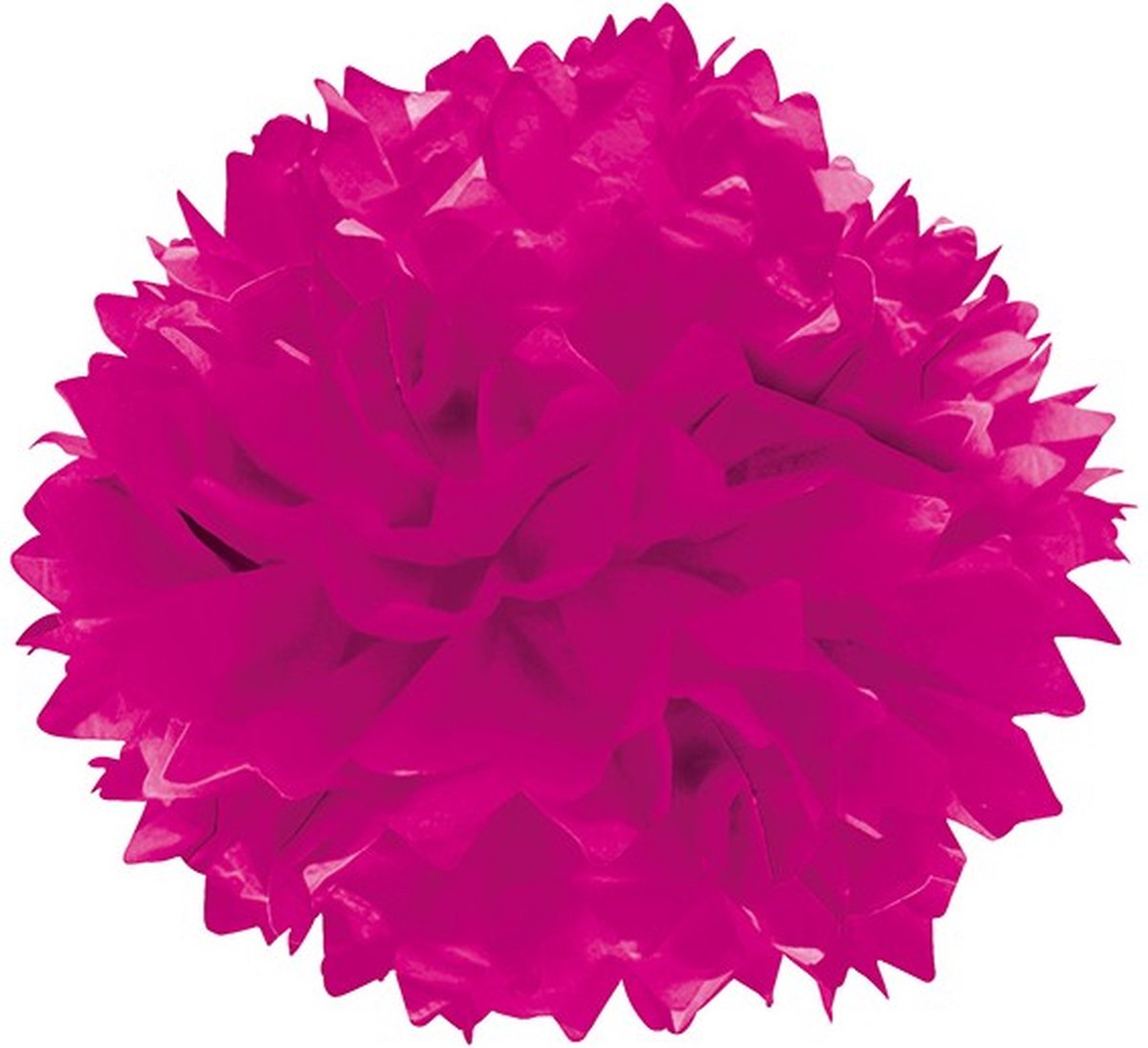 Pompon - Fuchsia, Sempertex papieren pompoen 3 stuks