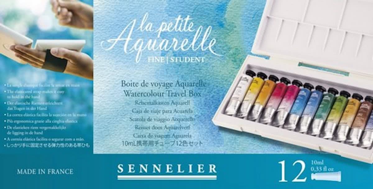 Sennelier La Petite Aquarelle set 12 tubes of 10ml N131682.00.