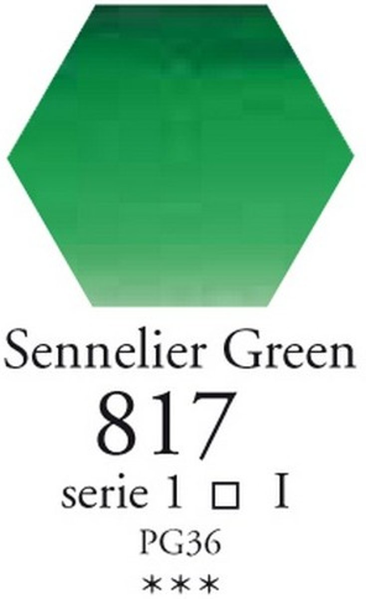 Sennelier Laquarelle halve napjes sennelier groen N131541.817