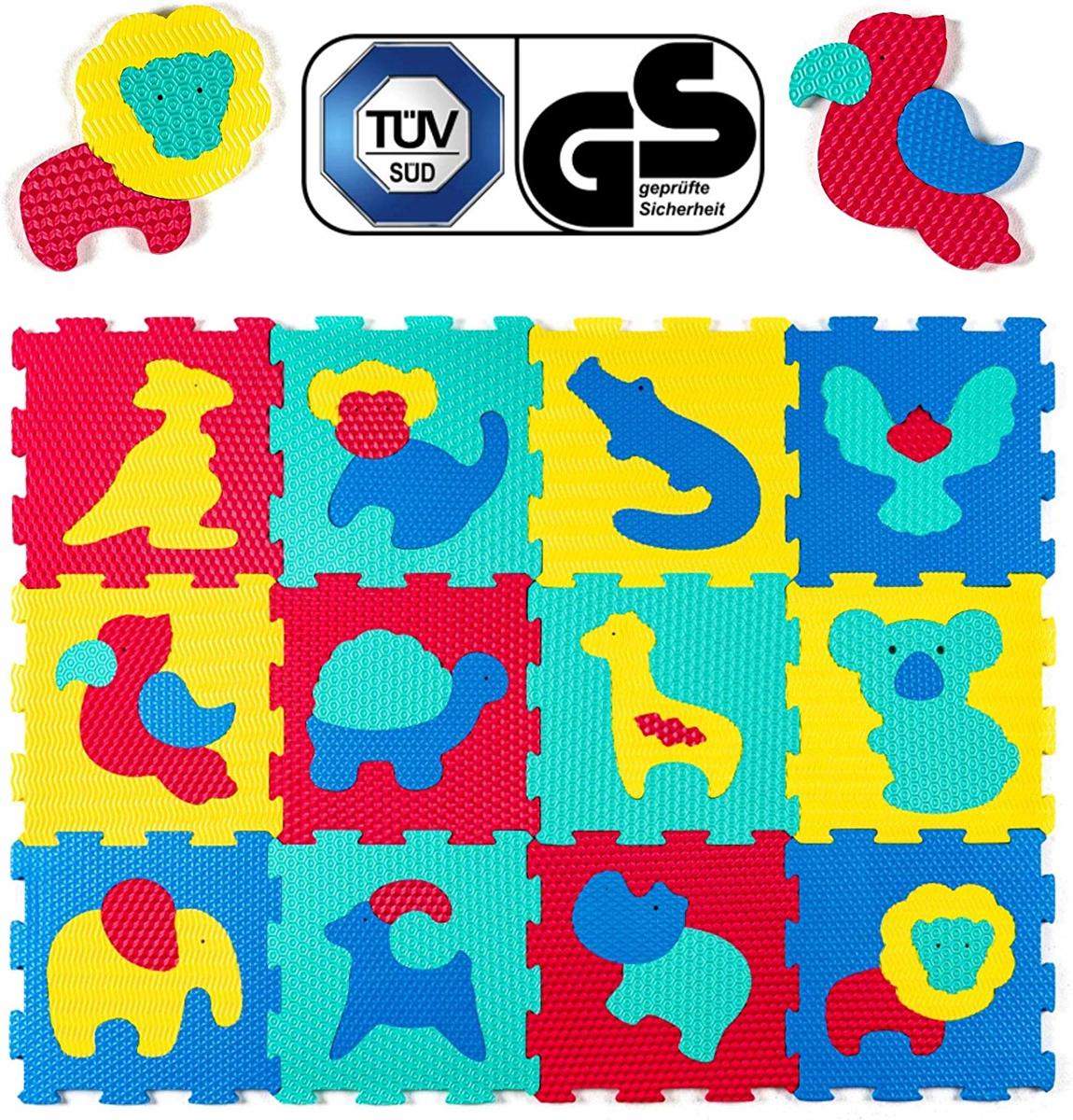 Sens Design puzzelmat dieren - 12 tegels