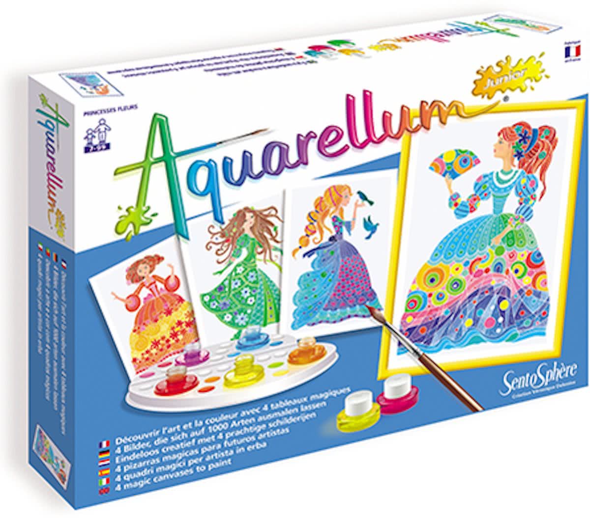 Aquarellum Junior Prinsessen met bloemen